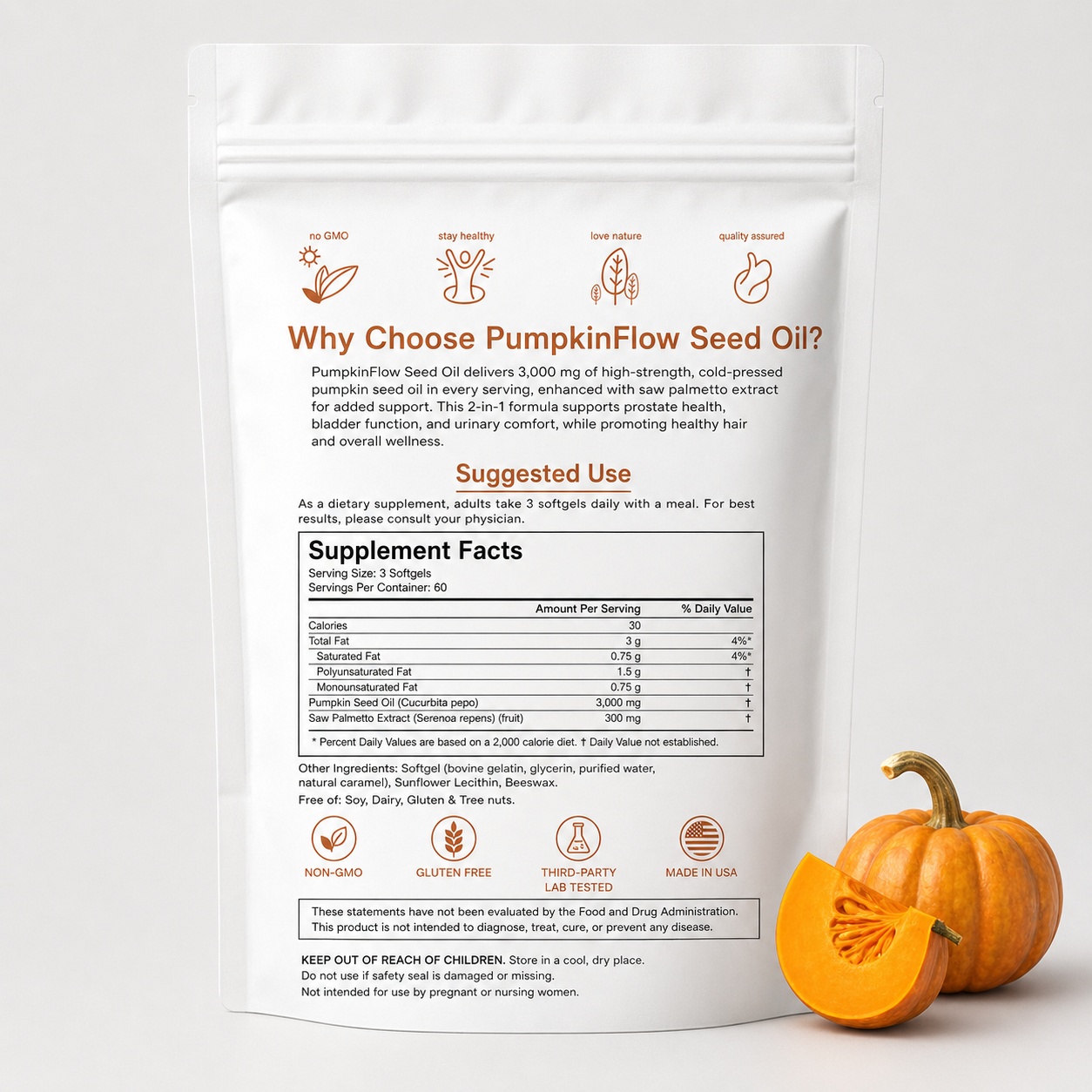 Pumpkinflow seed oil